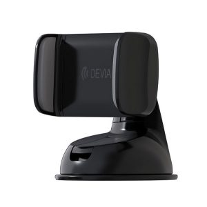 DEVIA ES049 suport auto (pentru bord, parbriz, ventuză, 360°, dimensiune 3,5-6,5") NEGRU