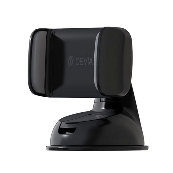 DEVIA ES049 suport auto (pentru bord, parbriz, ventuză, 360°, dimensiune 3,5-6,5") NEGRU