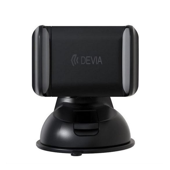 DEVIA ES049 suport auto (pentru bord, parbriz, ventuză, 360°, dimensiune 3,5-6,5") NEGRU