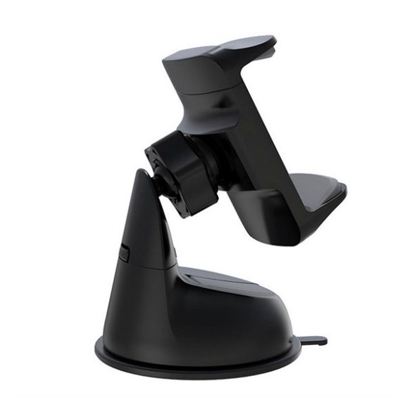 DEVIA ES049 suport auto (pentru bord, parbriz, ventuză, 360°, dimensiune 3,5-6,5") NEGRU