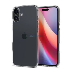   HUSĂ! - SPIGEN LIQUID CRYSTAL silicon telefon protector (rezistent la impact, bubble heel) pentru Apple iPhone 16 Plus
