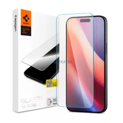   SPIGEN TR SLIM HD ecran protector de sticlă (2.5D, caz prietenos, ultra-subțire, 0.2mm, 9H) pentru Apple iPhone 15, iPhone 16