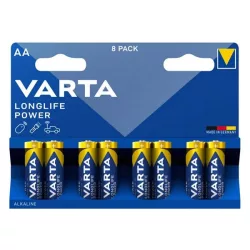   Baterie durabilă VARTA LONGLIFE POWER (AA, LR06, 1,5 V, litiu) 8 buc/pachet