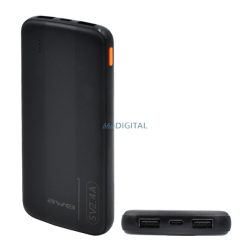   AWEI P20K încărcător de urgență 2 prize USB+Type-C (10000mAh, 2.4A, încărcător rapid PD) NEGRU
