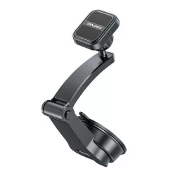   Suport auto AWEI X54 (pentru bord, parbriz, ventuză, magnetic, 360°) NEGRU