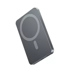   Încărcător de urgență AWEI P112K, priză tip C (5000mAh, 20W, fără fir, MagSafe, încărcător rapid PD) GRI