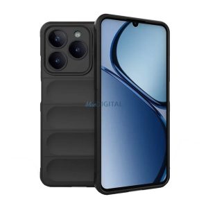 Silicon protector de telefon (rezistent la șocuri, protector de cameră, 3D) BLACK Realme C61 4G