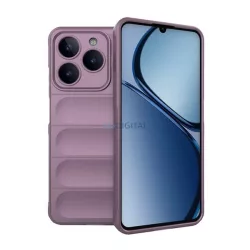   HUSĂ! - Silicon protector de telefon (rezistent la șocuri, protector de cameră, 3D) LILA Realme C61 4G