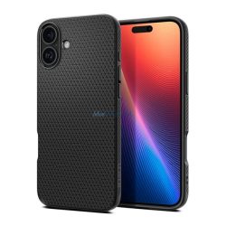   HUSĂ! - SPIGEN LIQUID AIR silicon protector de telefon (rezistent la șocuri, bubble heel, diamant) BLACK Apple iPhone 16 Plus