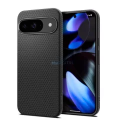   HUSĂ! - SPIGEN LIQUID AIR silicon protector de telefon (rezistent la șocuri, bubble heel, diamant) BLACK Google Pixel 9 Pro, Pixel 9