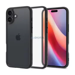   HUSĂ! - SPIGEN ULTRA HYBRID plastic protector de telefon (rezistent la impact, cadru cu bule) TRANSFER / negru Apple iPhone 16