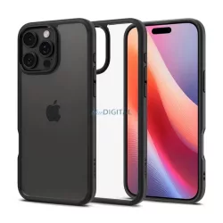   HUSĂ! - SPIGEN ULTRA HYBRID plastic protector de telefon (rezistent la șocuri, bubble cadru) TRANSFER / negru Apple iPhone 16 Pro Max