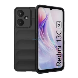   HUSĂ! - Silicon protector de telefon (rezistent la șocuri, protecția camerei, 3D) BLACK Xiaomi Redmi 13C 5G