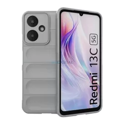   HUSĂ! - Silicon protector de telefon (rezistent la șocuri, protecția camerei, 3D) LIGHT GREY Xiaomi Redmi 13C 5G