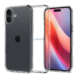   HUSĂ! - SPIGEN CRYSTAL HYBRID silicon protector de telefon (rezistent la impact, cadru din plastic) pentru Apple iPhone 16 Plus