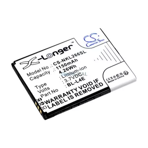 Baterie CAMERON SINO Li-Ion (3.7V / 1150mAh, compatibilă cu Nokia BL-L4E) NEGRU