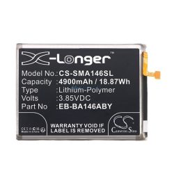   CAMERON SINO Baterie Li-Polymer (3.85V / 4900mAh, compatibil Samsung EB-BA146ABY) BLACK Samsung Galaxy A14 5G (SM-A146)