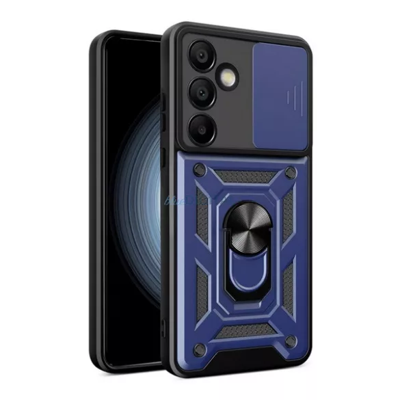 HUSĂ! - Protector de plastic pentru telefon Defender (rezistent la șocuri, interior din silicon, inel de reținere, protector pentru cameră) BLOC DE TĂIEREA Samsung Galaxy S24 FE (SM-S721)