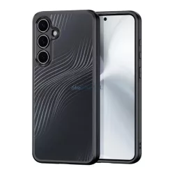   HUSĂ! - DUX DUCIS AIMO plastic protector de telefon (rezistent la șocuri, cadru de silicon, protector de cameră, mat, val) BLACK Samsung Galaxy S24 FE (SM-S721)