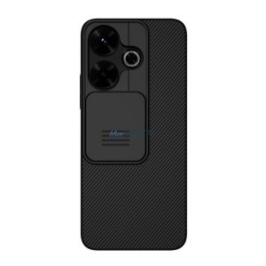 NILLKIN CAMSHIELD plastic protector de telefon (cadru de silicon, rezistent la șocuri, protector de cameră, cu dungi) BLACK Xiaomi Redmi 13