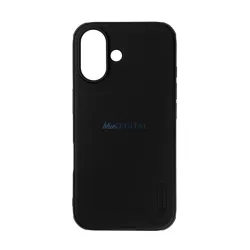   HUSĂ! - NILLKIN SUPER FROSTED PRO MAGNETIC plastic protector de telefon (magnetic, rezistent la impact, cauciucat) BLACK Apple iPhone 16