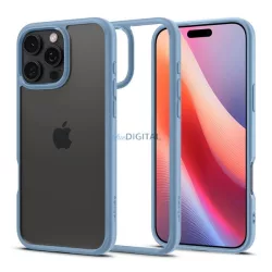   HUSĂ! - SPIGEN CRYSTAL HYBRID silicon protector de telefon (rezistent la șocuri, cadru din plastic) BRIGHT BLUE Apple iPhone 16 Pro Max