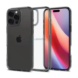   HUSĂ! - SPIGEN ULTRA HYBRID plastic protector de telefon (rezistent la șocuri, cadru cu bule, cadru lucios) LIGHT GREY Apple iPhone 16 Pro