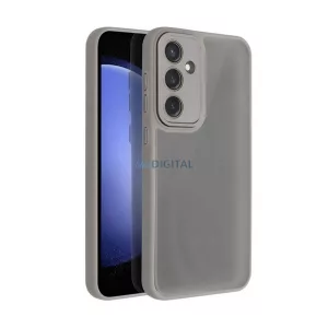HUSĂ! - Protector de telefon din silicon (rezistent la impact, spate acrilic, protector pentru camera foto) LIGHT GREY Samsung Galaxy S24 FE