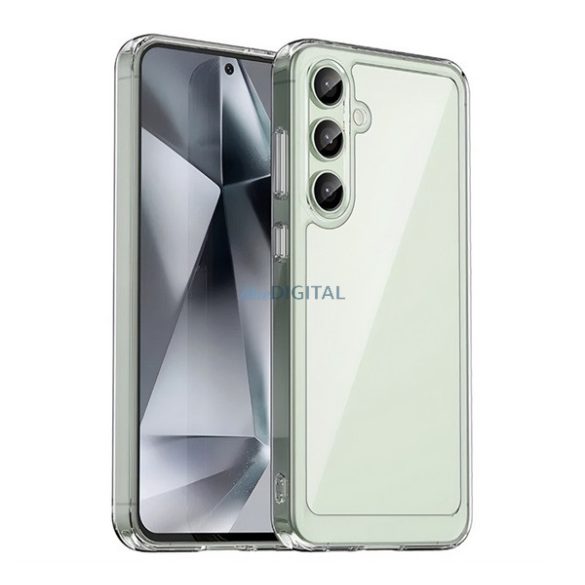 Silicon protector de telefon (rezistent la șocuri, spate transparent) pentru Samsung Galaxy S24 FE (SM-S721)