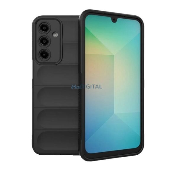 Silicon protector de telefon (rezistent la șocuri, protecție cameră, 3D) BLACK Samsung Galaxy A16