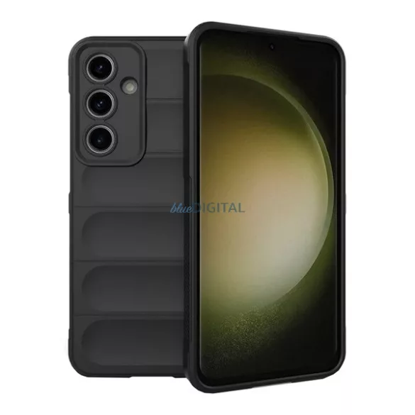 HUSĂ! - Silicon protector de telefon (rezistent la șocuri, protecție cameră 3D) BLACK Samsung Galaxy S24 FE (SM-S721)