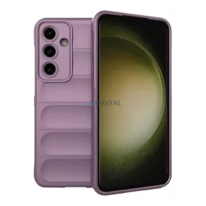 HUSĂ! - Silicon protector pentru telefon (rezistent la șocuri, protecție cameră, 3D) LILA Samsung Galaxy S24 FE (SM-S721)