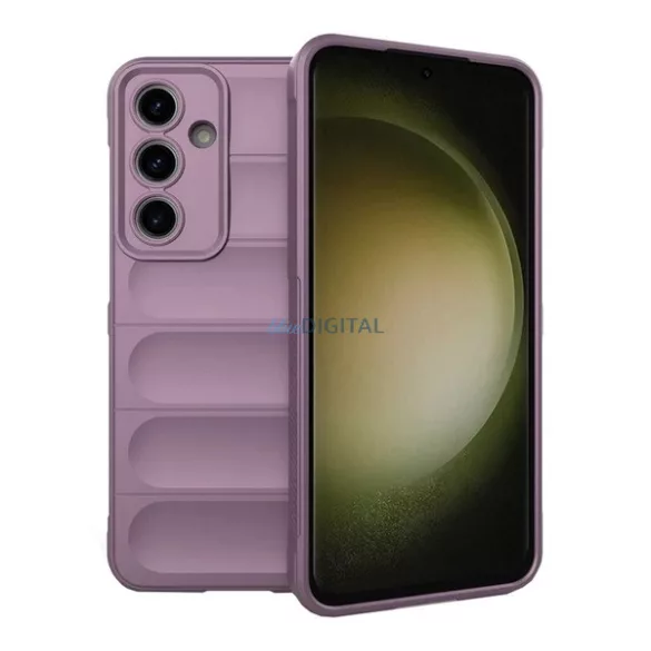 HUSĂ! - Silicon protector pentru telefon (rezistent la șocuri, protecție cameră, 3D) LILA Samsung Galaxy S24 FE (SM-S721)