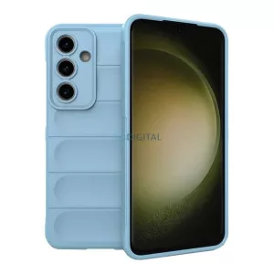 HUSĂ! - Silicon protector de telefon (rezistent la șocuri, protecție cameră, 3D) LIGHT BLUE Samsung Galaxy S24 FE (SM-S721)