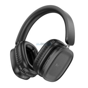 HOCO W51 căști bluetooth Stereo (v5.3, cititor de carduri, mufă jack de 3,5 mm) NEGRU