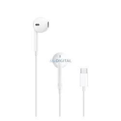   Căști APPLE STAREO (Tip-C, microfon, buton de înregistrare, control volum, succesor MTJY3ZM/A) ALB