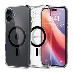   HUSĂ! - SPIGEN ULTRA HYBRID MAG plastic protector de telefon (rezistent la șocuri, cadru cu bule, MagSafe) BLACK Apple iPhone 16 Plus