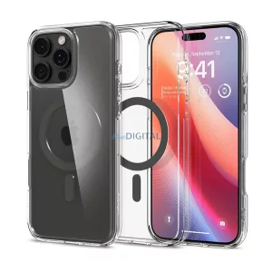 HUSĂ! - SPIGEN ULTRA HYBRID MAG plastic telefon protector (rezistent la șocuri, bubble cadru, MagSafe) BEAUTY GREEN Apple iPhone 16 Pro 5G