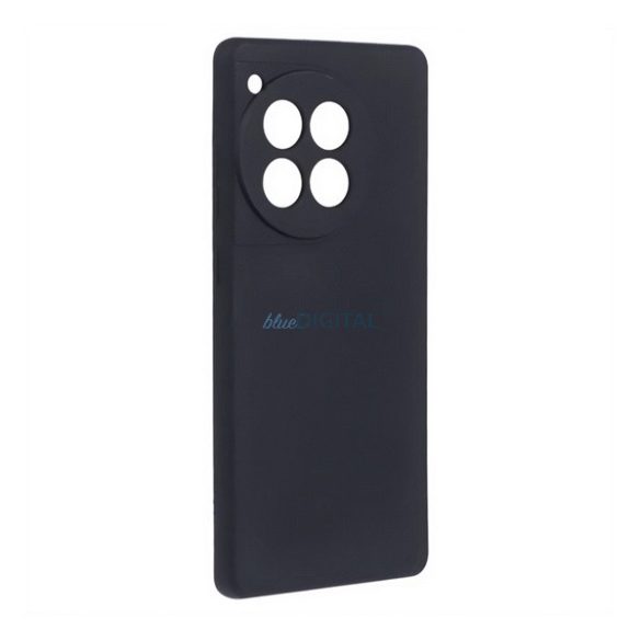 Capac de telefon din silicon (mat) NEGRU OnePlus 12R 5g