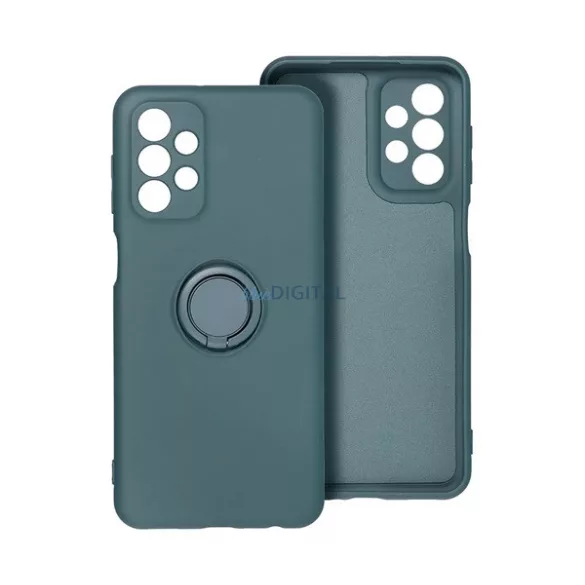 HUSĂ! - Protector de telefon din silicon (inel de montare, interior din microfibră de pluș, magnetic, protector de cameră) CUSHION CUSHION pentru Samsung Galaxy S24 FE (SM-S721)