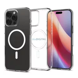   HUSĂ! - SPIGEN LIQUID CRYSTAL MAGSAFE silicon telefon protector (rezistent la șocuri, bubble heel, MagSafe) pentru Apple iPhone 16 Pro