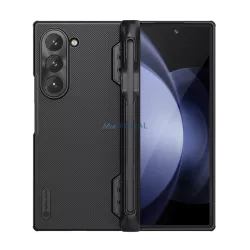   HUSĂ! - NILLKIN SUPER FROSTED FOLD plastic protector de telefon (cauciucat, suprafață aspră, desktop durabil, suport creion) NEGRU Samsung Galaxy Z Fold6 5G (SM-F956)