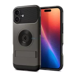   HUSĂ! - SPIGEN SLIM ARMOR MAG silicon telefon protector (spate din plastic, rezistent la impact, pernă de aer călcâi, MagSafe) BEAUTY GREEN Apple iPhone 16
