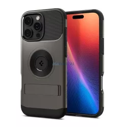   HUSĂ! - SPIGEN SLIM ARMOR MAG silicon protector de telefon (spate din plastic, rezistent la șocuri, bumper, MagSafe) BREECH PROTECTIVE PEARLESS Apple iPhone 16 Pro Max