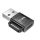 Adaptor HOCO (USB - mufă Type-C, transfer de date și încărcare, OTG) NEGRU