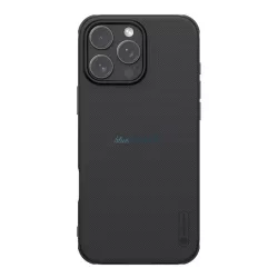   HUSĂ! - NILLKIN SUPER FROSTED PRO MAGNETIC plastic protector de telefon (magnetic, rezistent la impact, cauciucat) BLACK Apple iPhone 16 Pro