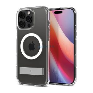 SPIGEN ULTRA HYBRID S plastic protector de telefon (rezistent la șocuri, bubble cadru, suport, MagSafe) pentru Apple iPhone 16 Pro Max