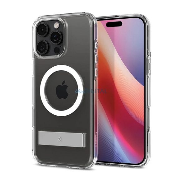 SPIGEN ULTRA HYBRID S plastic protector de telefon (rezistent la șocuri, bubble cadru, suport, MagSafe) pentru Apple iPhone 16 Pro Max