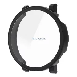   Cadru din plastic (BUMPER, rezistență la șocuri + sticlă de protecție a ecranului) BLACK Huawei Watch GT 5 46mm