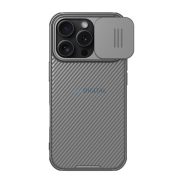   NILLKIN CAMSHIELD PRO silicon telefon protector (rezistent la șocuri, camera de protecție, cu dungi) GREEN Apple iPhone 16 Pro